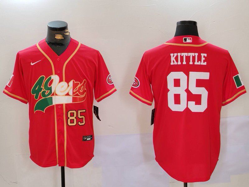 Men San Francisco 49ers #85 Kittle Red Second generation Mexican Joint Name 2024 Nike Limited NFL Jersey style 2->san francisco 49ers->NFL Jersey